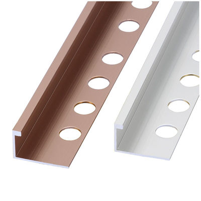 Chrome Square Edge Tile Trim 10mm Aluminium L Shaped Trim trang trí nhà