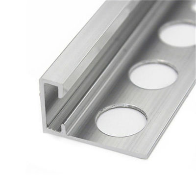 Anodized nhôm chuyển tiếp Dải vuông cạnh Ngói trang trí sàn Gạch nhôm lá mỏng nhôm cắt cạnh