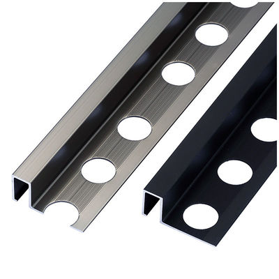 Hồ sơ nhôm Hình vuông cạnh Ngói trang trí cho sàn phòng tắm  Metal Corner Trim
