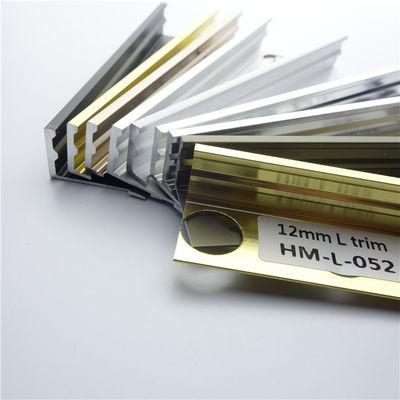 Ngói kim loại Trim và Tile Transition Pieces Sàn trang trí Aluminium Tile Trim