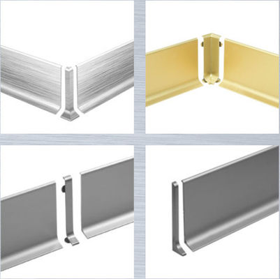 Hồ sơ nhôm đánh bóng Anodizing cho gạch ốp tường Cắt tỉa tùy chỉnh