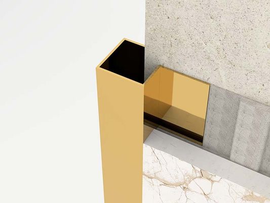 Thép không gỉ vàng tươi Cắt góc bên ngoài 2,5m