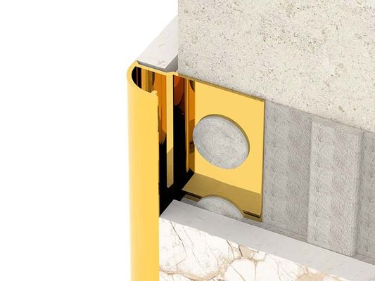 Ngói bằng thép không gỉ TUV Trim chải tròn Dải kim loại đóng