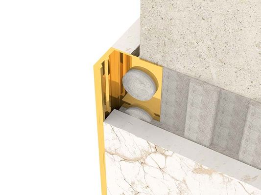 Tấm trang trí bằng thép không gỉ bằng kim loại chải SS304 Vuông đóng dải Tile cạnh Trang trí