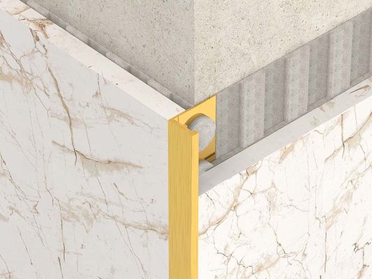 1,8m chải góc bằng thép không gỉ Trim kim loại Bullnose viền Cắt viền