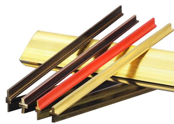 T Hình dạng Đồng thau Chuyển tiếp Dải kim loại Ván sàn Trim Ngói Chuyển tiếp Dải cạnh
