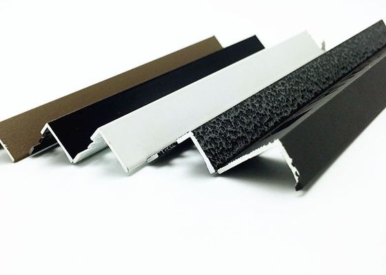 Hình dạng L Hình dạng nhôm kim loại gốm Ngói cạnh Ridge Trims Nhà sản xuất Đường phân chia sàn nhôm