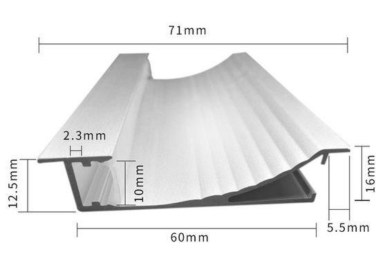 Hồ sơ LED nhôm điện di Tấm ốp chân tường bằng nhôm 80mm