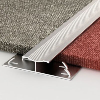 Ngói trang trí cạnh bằng gốm kim loại nhôm đến dải chuyển tiếp thảm 20mm