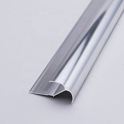 6mm nhôm chải Chrome Tile Trim điện di