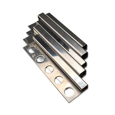 Ngói chuyển tiếp Dải hình vuông được chải bằng thép không gỉ Trang trí gạch 10mm