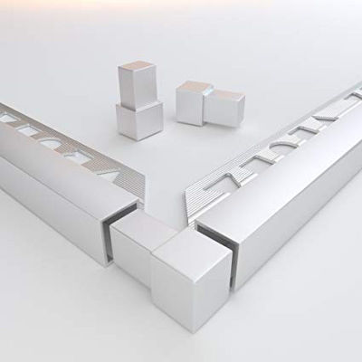 Tile Edge Trims Made Of Aluminium Alloy Extrusion Straight Edge Tile Trim