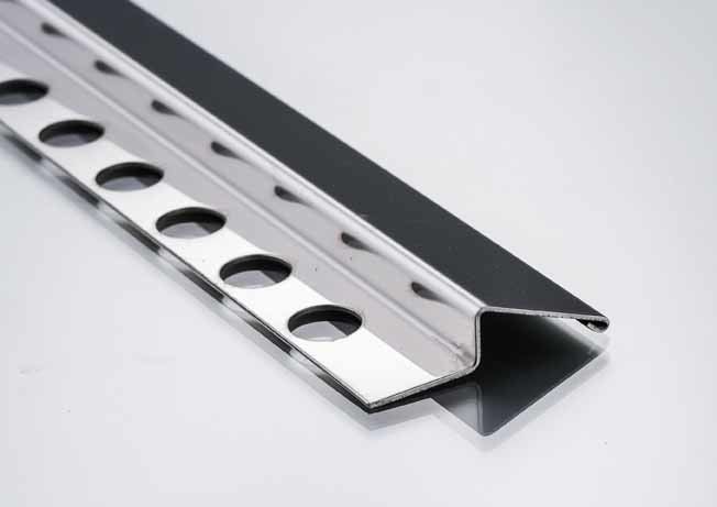 Bên trong Góc bằng thép không gỉ Kim loại Bullnose Viền Đường viền 2,5m