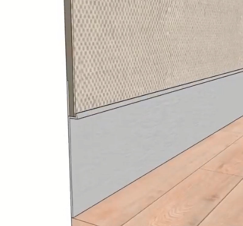 Tấm bảo vệ tường Tấm ốp chân tường bằng nhôm được đánh bóng Cầu thang cạnh Trim