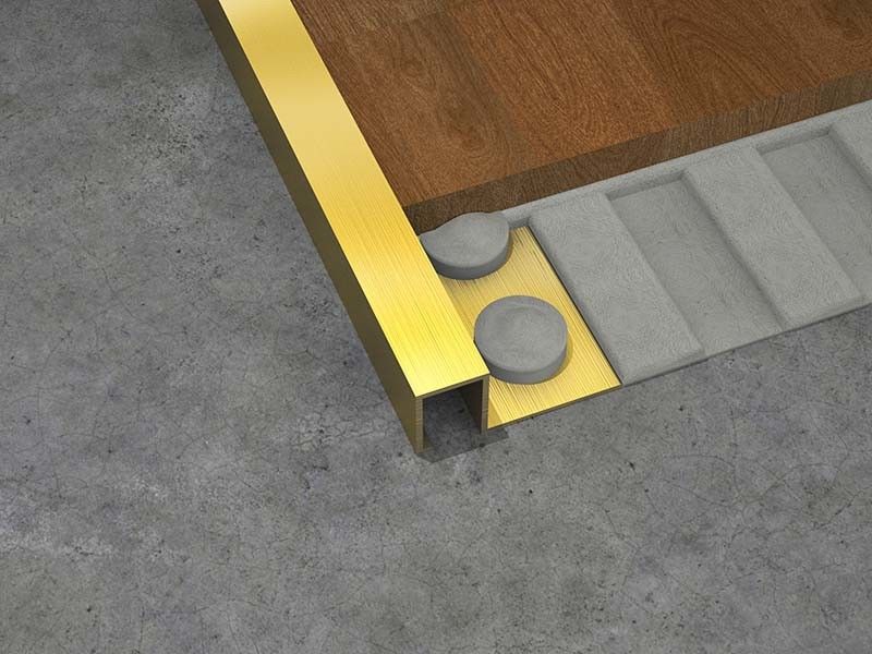 1,8m thép không gỉ cạnh vuông góc trang trí gạch góc chống cháy Trang trí cạnh gạch