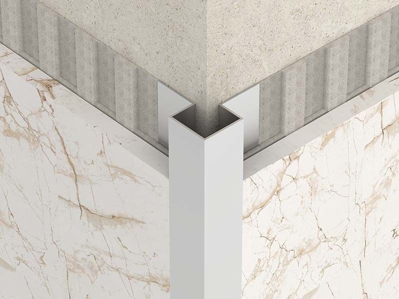 Thép không gỉ chải thép Ngói trang trí 10mm Góc cạnh Cắt hoàn thiện dải đóng