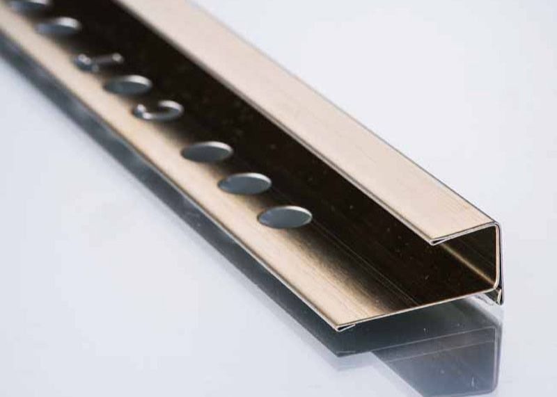 TUV 10mm chải góc bằng thép không gỉ Trang trí góc bằng thép không gỉ Đường bảng