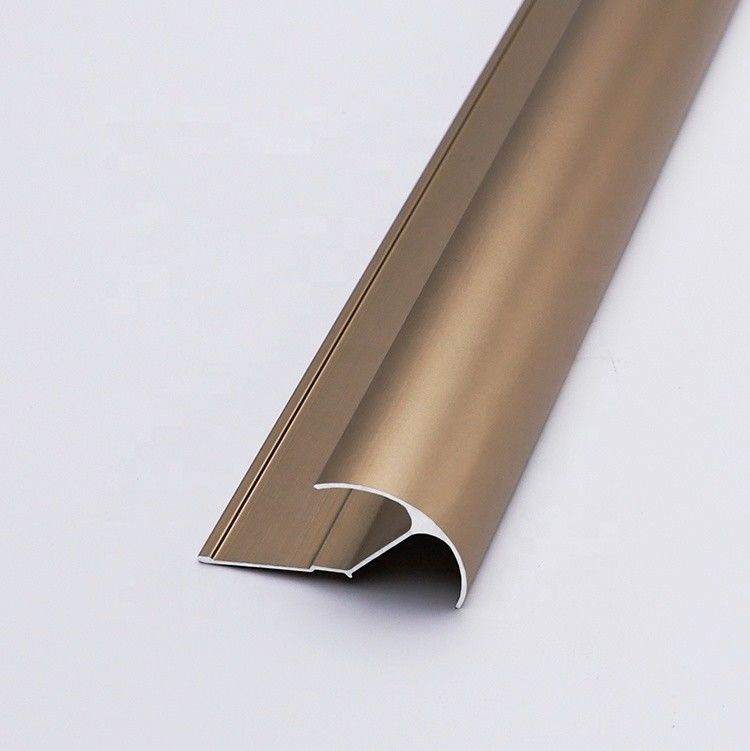 6mm nhôm chải Chrome Tile Trim điện di